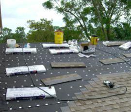roof repair daily clean up